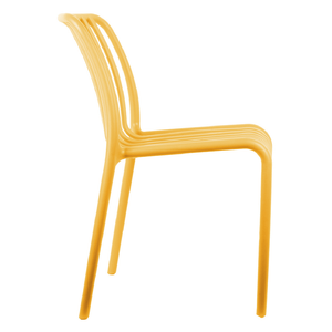 Outdoor Stackable Dining Chair Glee Bright Yellow - LGE WOODEN FURNITURE - Beattys of Loughrea