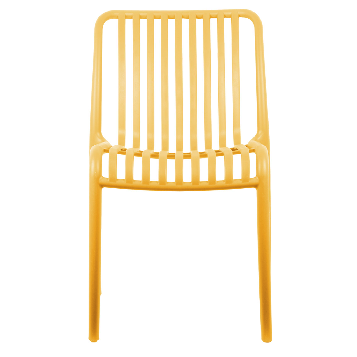 Outdoor Stackable Dining Chair Glee Bright Yellow - LGE WOODEN FURNITURE - Beattys of Loughrea