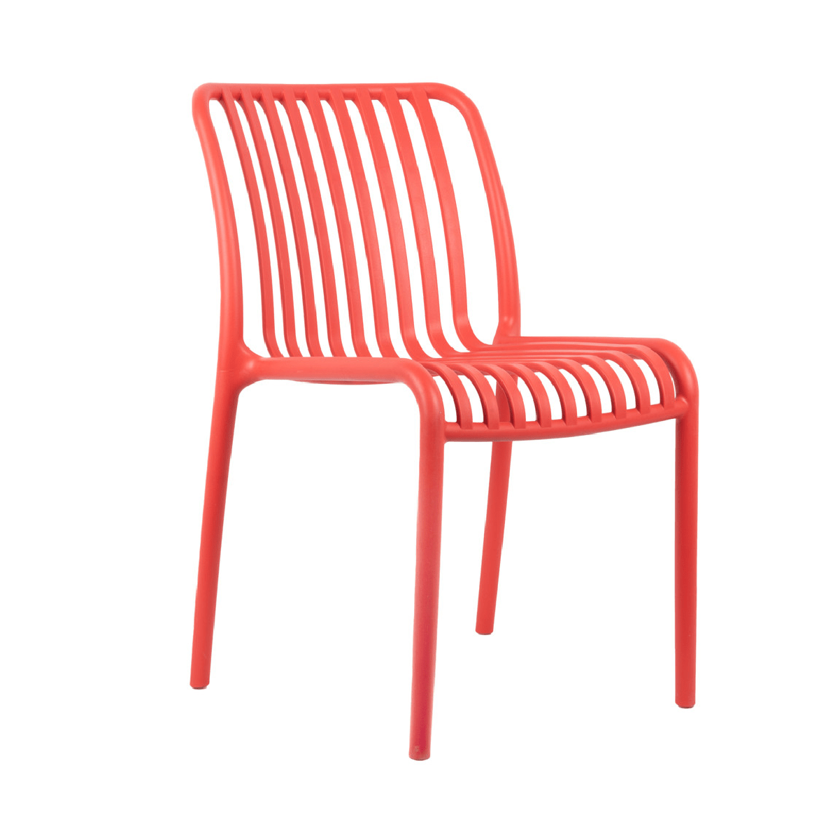 Outdoor Stackable Dining Chair Glee Bright Red - LGE WOODEN FURNITURE - Beattys of Loughrea