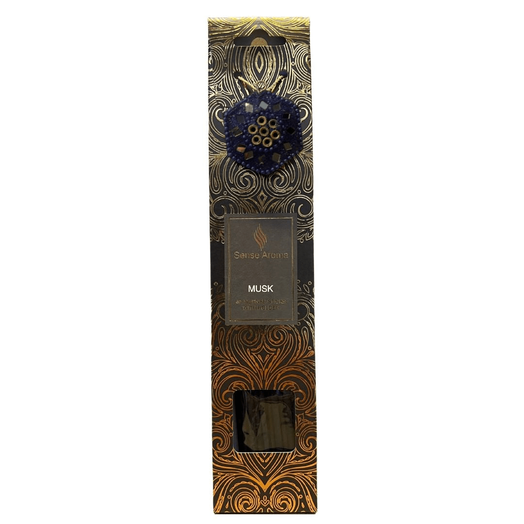 Musk Incense Sticks 40pcs with Holder B - POT POURRI/AROMATHERAPY/OILS/DIFFUSER - Beattys of Loughrea