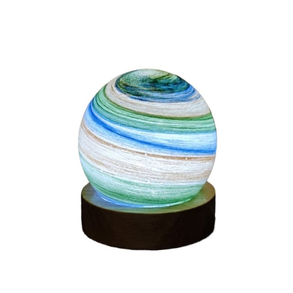 Terra Azure Planetary Radiant Light, 8cm - TABLE/BEDSIDE LAMPS - Beattys of Loughrea
