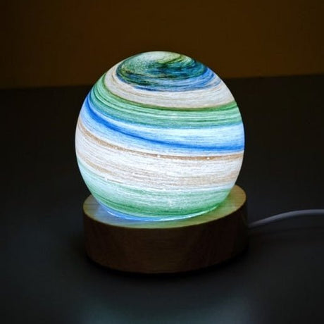 Terra Azure Planetary Radiant Light, 8cm - TABLE/BEDSIDE LAMPS - Beattys of Loughrea