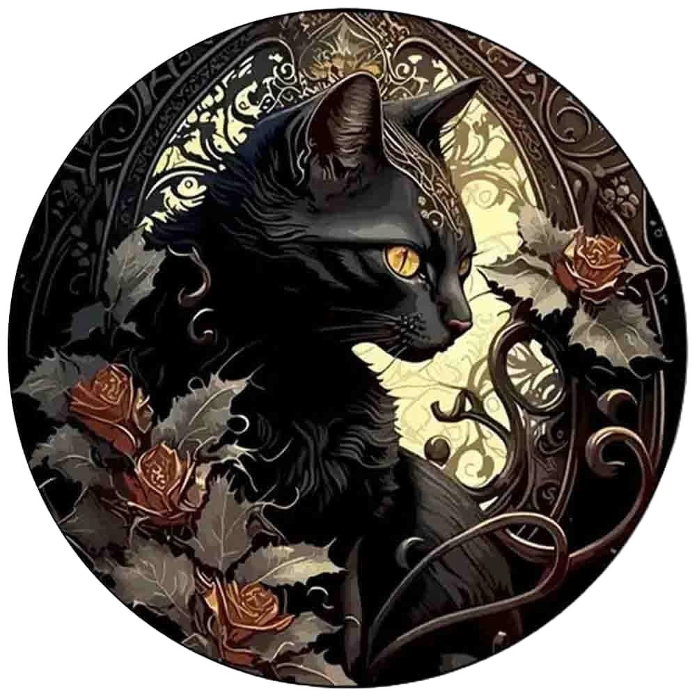 Wooden Puzzle Round 150pcs - Black Cat - JIGSAWS - Beattys of Loughrea