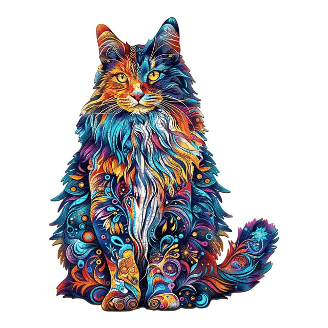 Wooden Puzzle 300pcs - Siberian Cat - JIGSAWS - Beattys of Loughrea