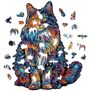 Wooden Puzzle 300pcs - Siberian Cat - JIGSAWS - Beattys of Loughrea