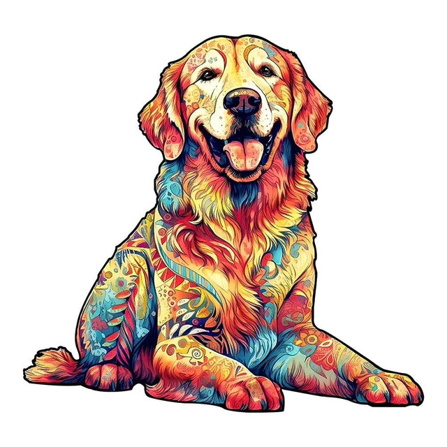 Wooden Puzzle 300pcs - Golden Retriever - JIGSAWS - Beattys of Loughrea