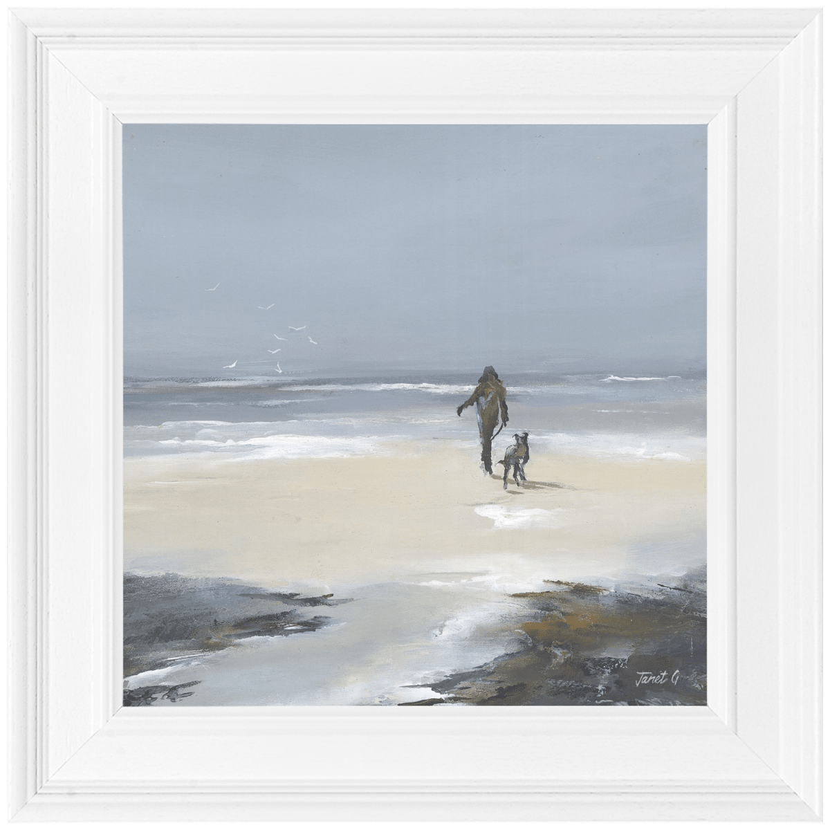 Beach Walk Small I HF Framed Picture - GW114 - Beattys of Loughrea | www.beattys.ie