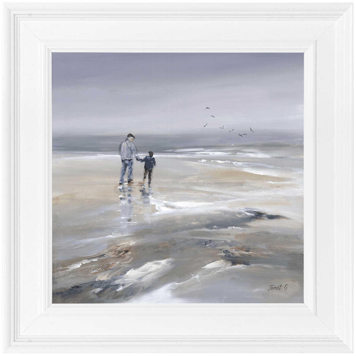 Beach Walk Small II HF Framed Picture - GW114 - Beattys of Loughrea | www.beattys.ie