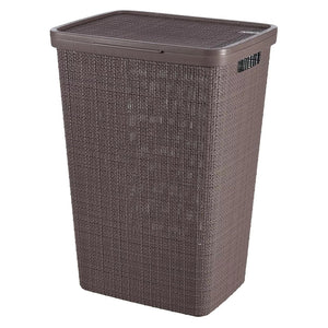 Curver Rectangular Laundry Basket 58L Litres - Peppercorn - CLEANING PVC BASIN/LAUNDRY/DRAINERS - Beattys of Loughrea