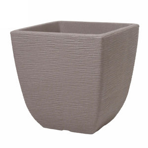 Stewart Cotswold Dark Brown Square Planter 38cm - PLANTER POT CLAY / CERAMIC - Beattys of Loughrea