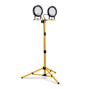 Defender DF4000 Twin Head LED Site Work Light 230V E709306 - SITE LIGHTING - Beattys of Loughrea