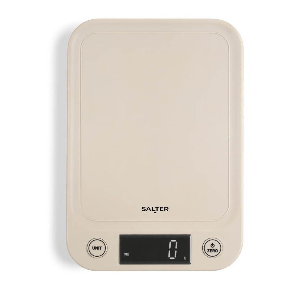 Salter Digital Kitchen Scale – Cream - Beattys of Loughrea | www.beattys.ie