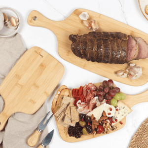 Salter 3 - Piece Bamboo Paddle Chopping Board Set - PLASTICS - STORAGE LUNCH BOX BEAKER - Beattys of Loughrea