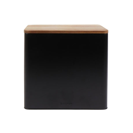 Salter Toronto Bread Bin – Black/Wooden - ENAMELWARE/JARS/TRAYS - Beattys of Loughrea