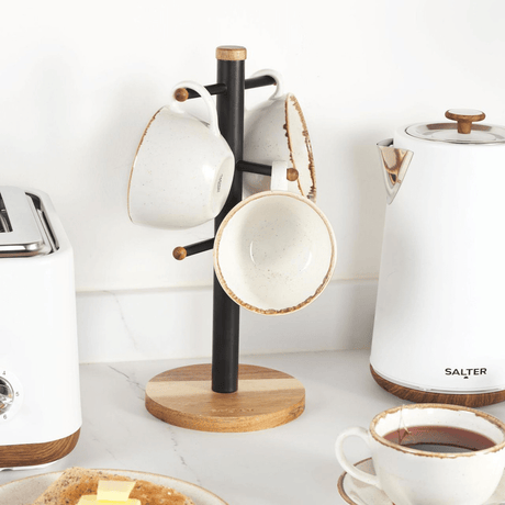 Salter Toronto Mug Tree - Black - WOODEN KITCHENWARE /ACCESSORIES - Beattys of Loughrea