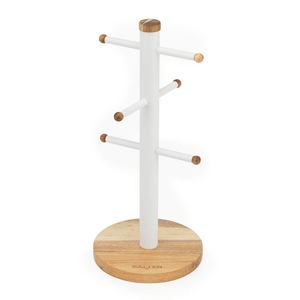 Salter Toronto Mug Tree - White - WOODEN KITCHENWARE /ACCESSORIES - Beattys of Loughrea