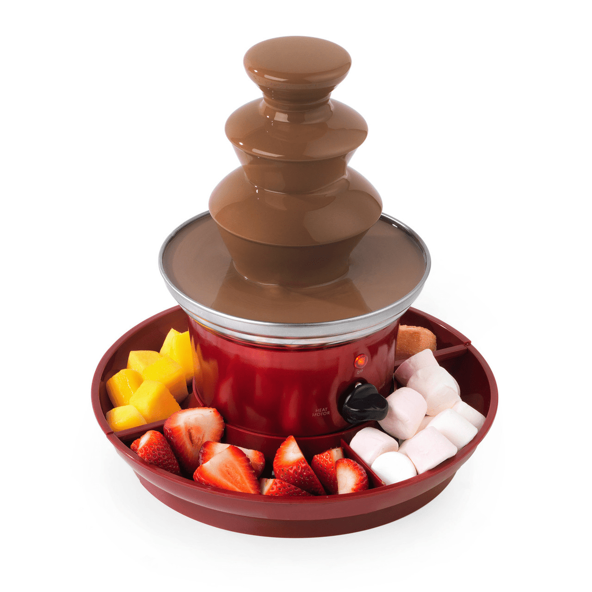 Giles & Posner Chocolate Fountain with Fruit Tray - SMOOTHIE ICECREAM YOG POPCORN CHOC - Beattys of Loughrea