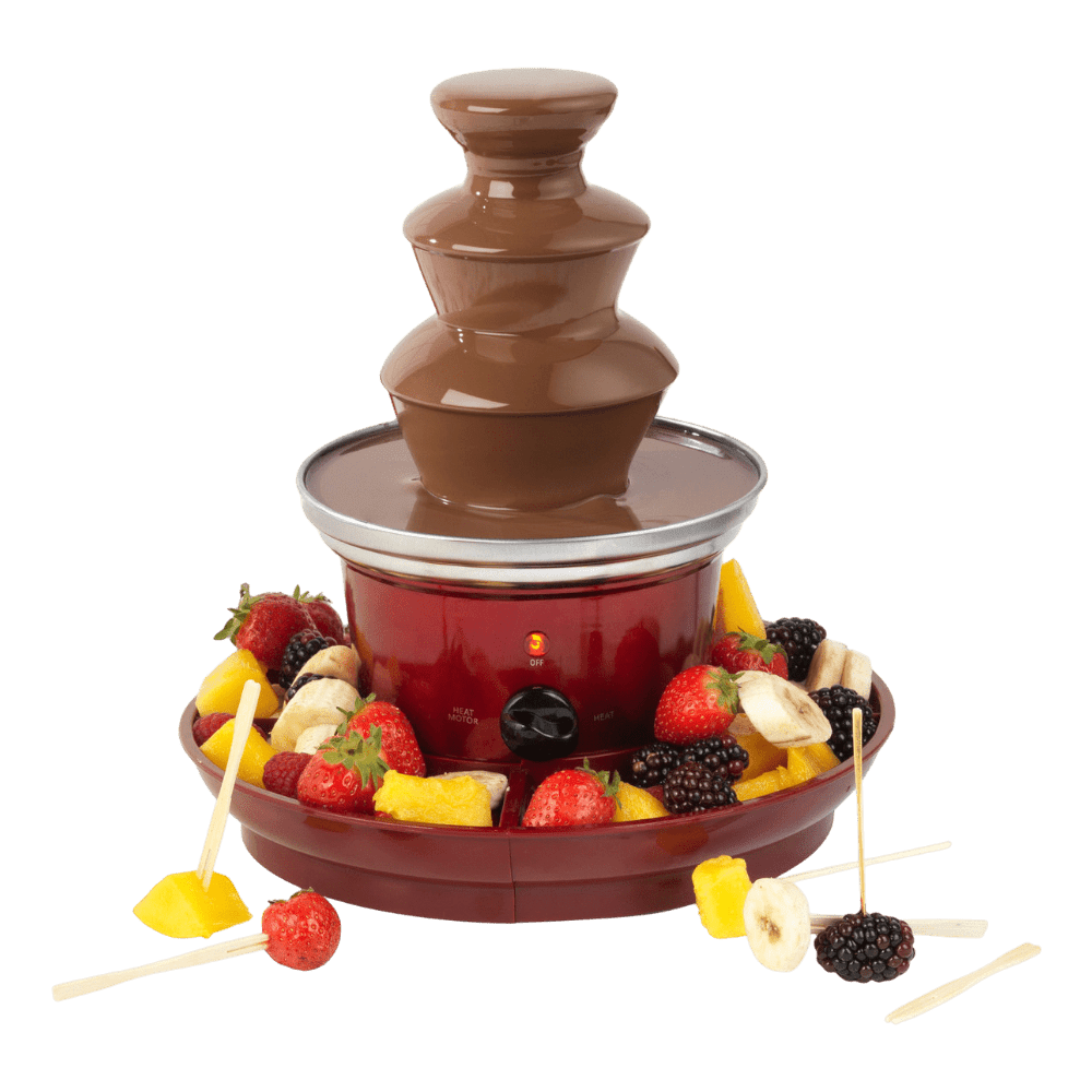 Giles & Posner Chocolate Fountain with Fruit Tray - SMOOTHIE ICECREAM YOG POPCORN CHOC - Beattys of Loughrea