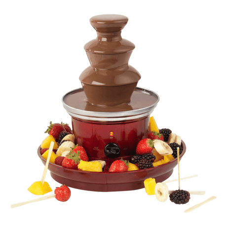 Giles & Posner Chocolate Fountain with Fruit Tray - SMOOTHIE ICECREAM YOG POPCORN CHOC - Beattys of Loughrea