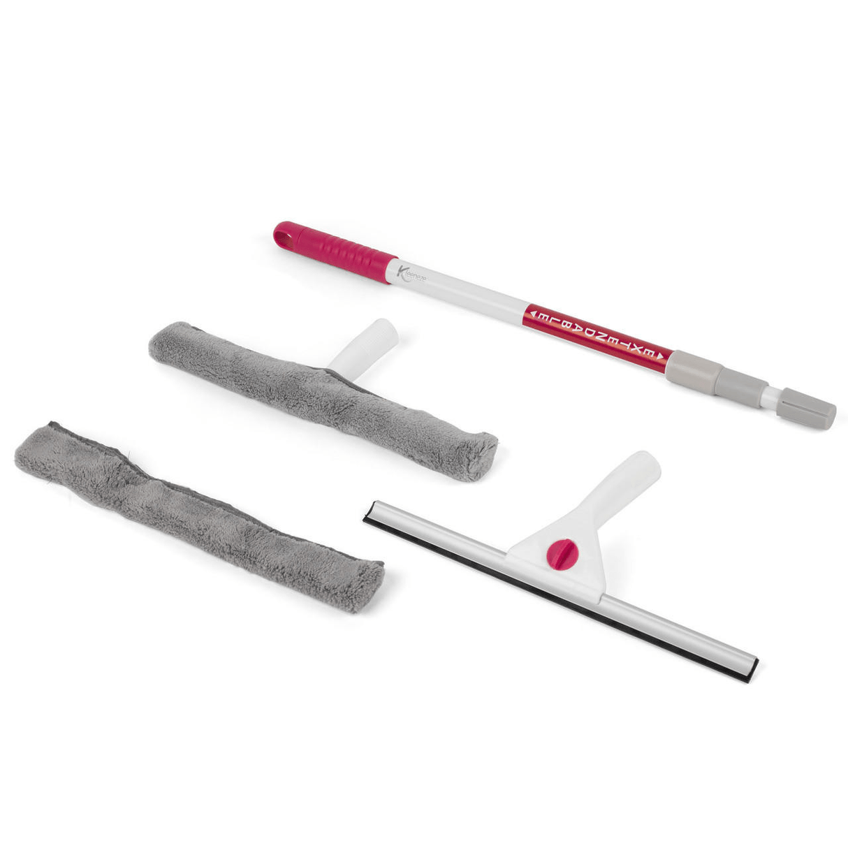 Kleeneze Five - Piece 2 - In - 1 Microfibre Telescopic Window Cleaning Set - CLEANING - DUSTER / WINDOW ACCS - Beattys of Loughrea