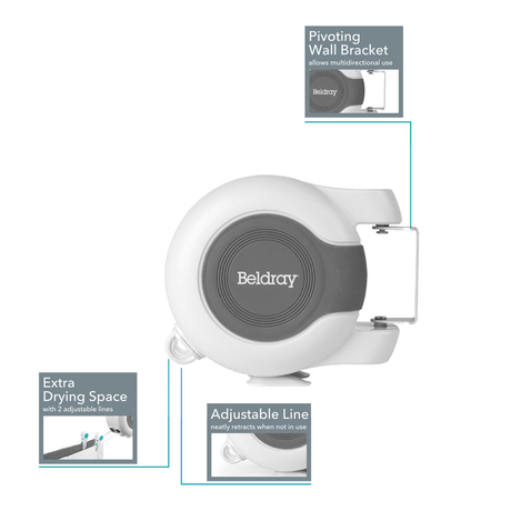 Beldray Retractable Double Clothes Washing Line - ROPE & WASHING LINES - Beattys of Loughrea