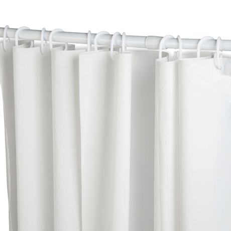 Beldray Antibac Shower Curtain with Hooks - SHOWER CURTAIN & CLIPS - Beattys of Loughrea