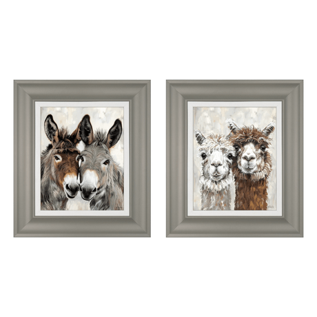 Eey and Ore and Abe and Lincoln Framed Wall Art - Set of 2 - PICTURES, PAINTINGS - Beattys of Loughrea