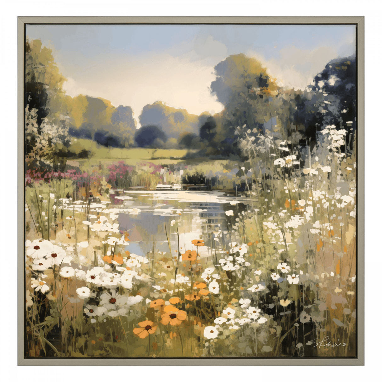 Wildflower Reflections Framed Wall Art - PICTURES, PAINTINGS - Beattys of Loughrea