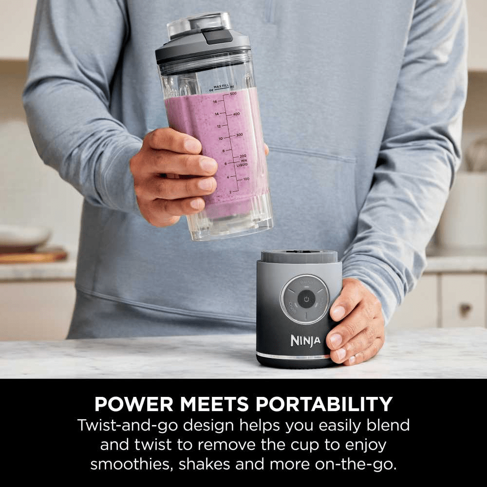Ninja Blast Max Portable Blender - Cool Grey BC251UKGY - FOOD PROCESSORS - Beattys of Loughrea