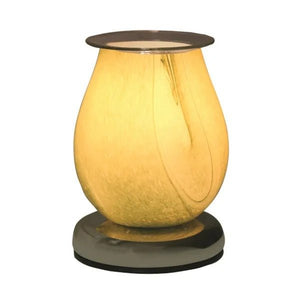 Electric Wax Melter Touch - Green Swirl Oval 16cm - POT POURRI/AROMATHERAPY/OILS/DIFFUSER - Beattys of Loughrea