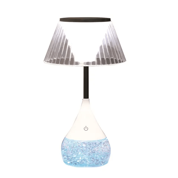 Lined Shade LED Colour Changing Glitter Lamp - CANDLE HOLDERS / Lanterns - Beattys of Loughrea