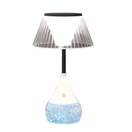 Lined Shade LED Colour Changing Glitter Lamp - CANDLE HOLDERS / Lanterns - Beattys of Loughrea