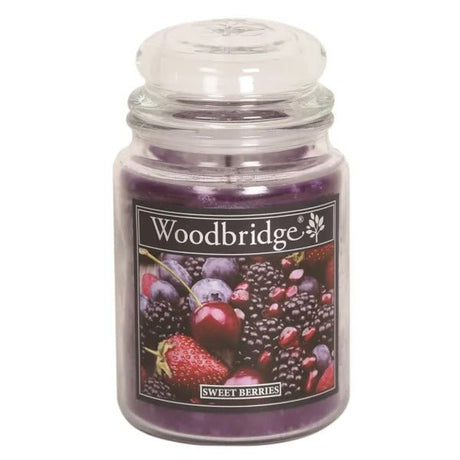 Sweet Berries Woodbridge Large Scented Candle Jar - CANDLES - Beattys of Loughrea