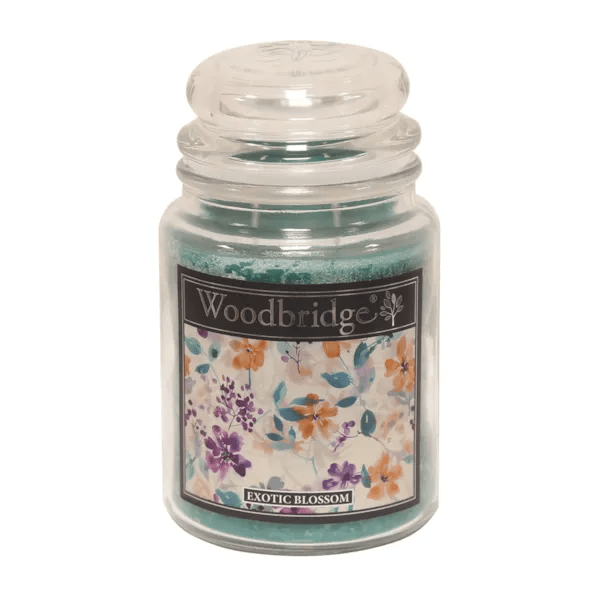 Exotic Blossom Woodbridge Large Scented Candle Jar - CANDLES - Beattys of Loughrea