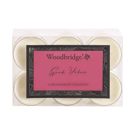Woodbridge Good Vibes - Tealights (12 Pieces) - CANDLES - Beattys of Loughrea
