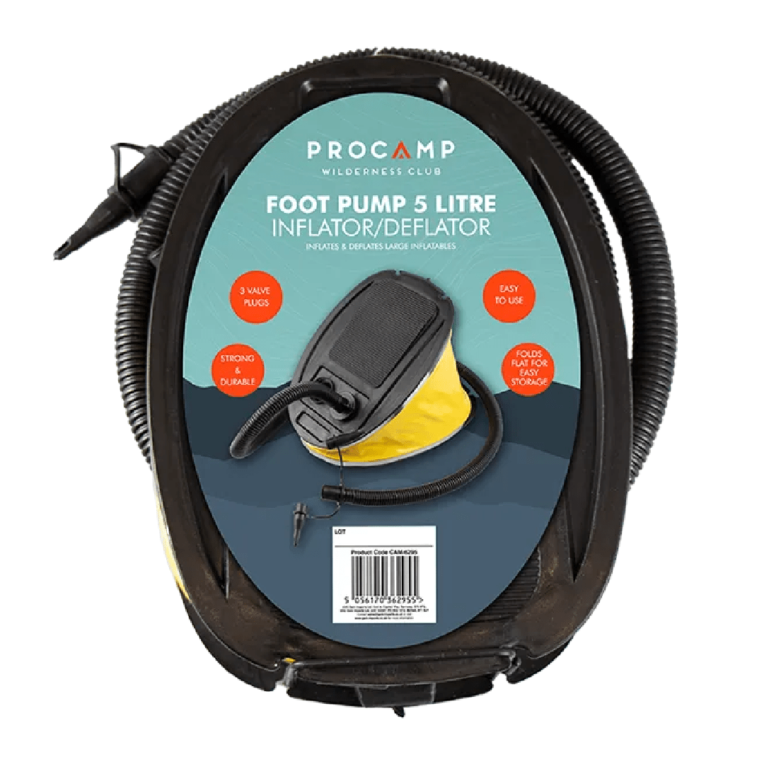 ProCamp Foot Pump 5L - CAR ACCESSORIES - Beattys of Loughrea