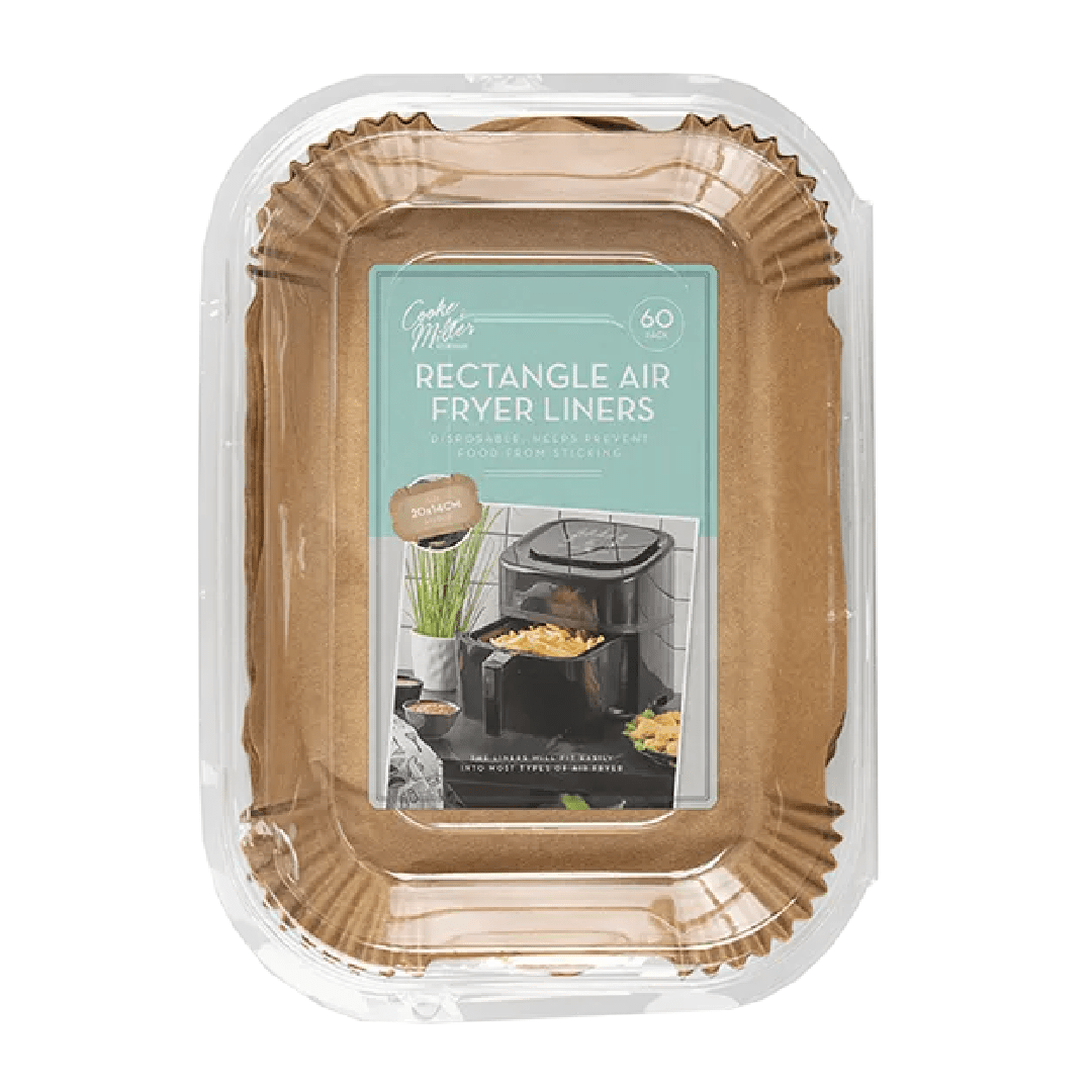 Air Fryer Liners Rectangle 20 x 14cm 60pk - MICROWAVE WARE/FOILS/FREEZER BAG - Beattys of Loughrea