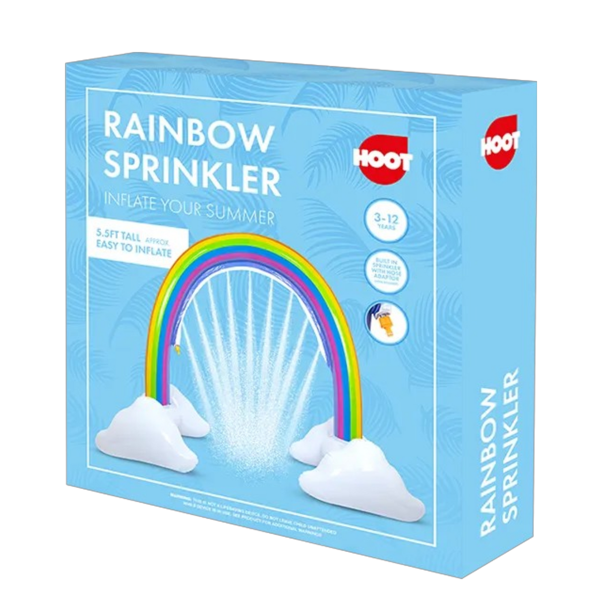 Hoot Inflatable Rainbow Sprinkler 5.5ft x 6.5ft