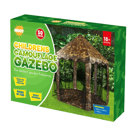Camouflage Outdoor Kids Play Gazebo 140 x 140 x 135cm - TENTS, CAMPING - Beattys of Loughrea