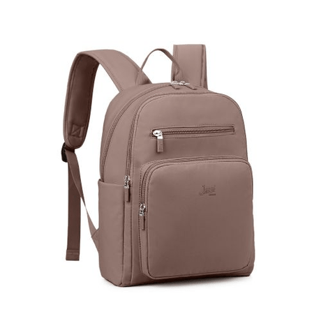Jazzi Nylon Backpack Coffee/Sand - RUCKSACK BACKPACK SCHOOL BAG - Beattys of Loughrea