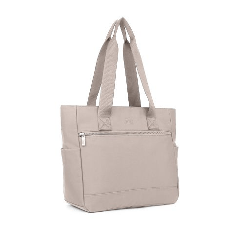 Jazzi Nylon Tote Bag Beige - RUCKSACK BACKPACK SCHOOL BAG - Beattys of Loughrea