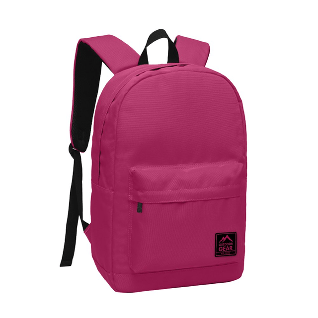 Outdoor Gear Casual Plain Backpack Fuchsia - RUCKSACK BACKPACK SCHOOL BAG - Beattys of Loughrea