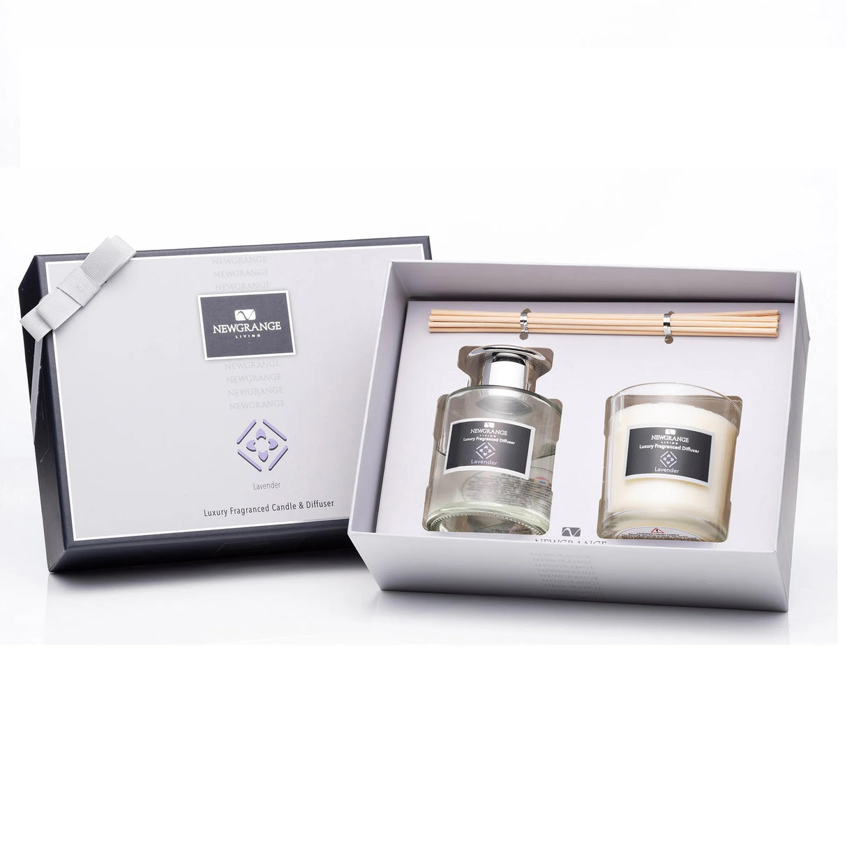 Newgrange Living Luxury Candle & Diffuser Set - Lavender - CANDLES - Beattys of Loughrea
