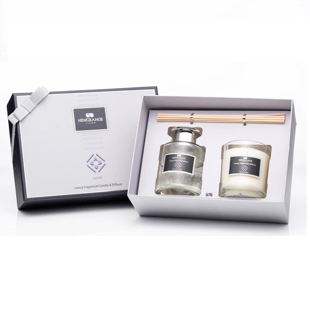 Newgrange Living Luxury Candle & Diffuser Set - Lavender - CANDLES - Beattys of Loughrea
