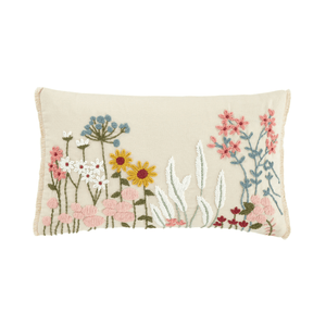 Catherine Lansfield Countryside Floral Embellished Cushion - CUSHIONS/COVERS - Beattys of Loughrea
