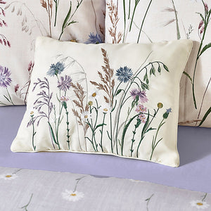 Catherine Lansfield Grasmere Floral Embroidered 30 x 40 cm Cushion Lilac