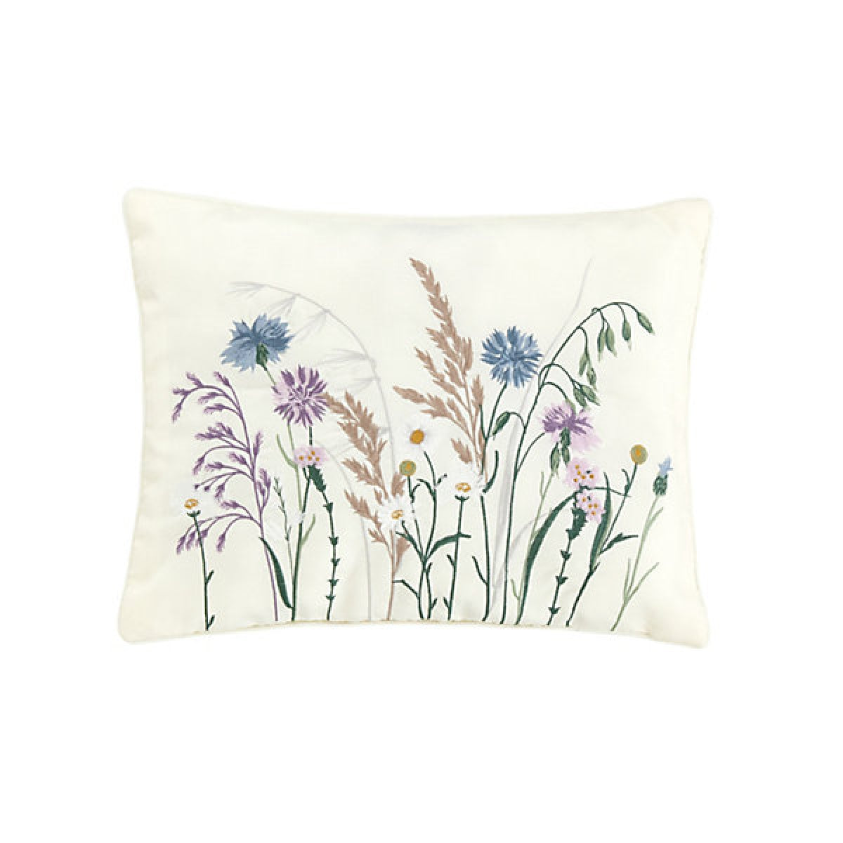 Catherine Lansfield Grasmere Floral Embroidered 30 x 40 cm Cushion Lilac