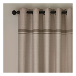 Catherine Lansfield Melville Natural Eyelet Curtains (90" x 90") - CURTAINS - READY MADE - Beattys of Loughrea