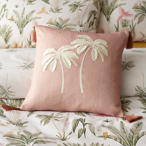 Catherine Lansfield Paradiso Tufted Palm 45 x 45cm Cushion Clay