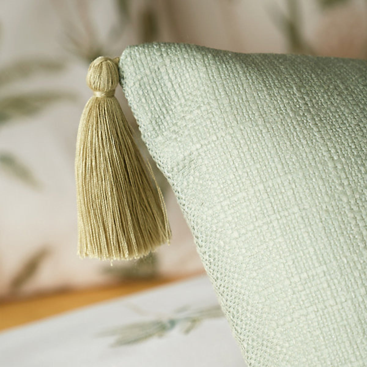 Catherine Lansfield Paradiso Tufted Palm 45 x 45cm Cushion Sage Green